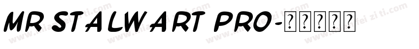 Mr Stalwart Pro字体转换